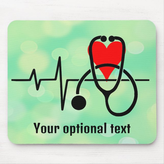 Stethoscope Doctor Nurse Health Mousepad (Vorne)