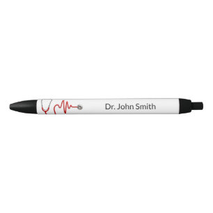 Stethoscope ECG Wave Medical EKG Heartbeat Line Kugelschreiber