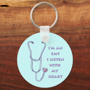 Stethoscope Heart EMT Schlüsselanhänger