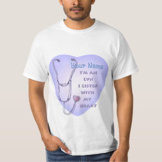 Stethoscope Heart LVN Nurse T-Shirt