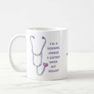 Stethoscope Heart School Nurse Kaffeetasse