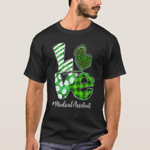 Stethoscope Liebe Medizinischer Assistent Kariert T-Shirt