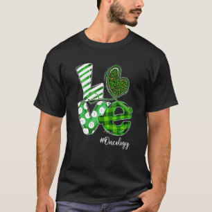 Stethoscope Liebe Oncology Nurse Kariert St Patric T-Shirt