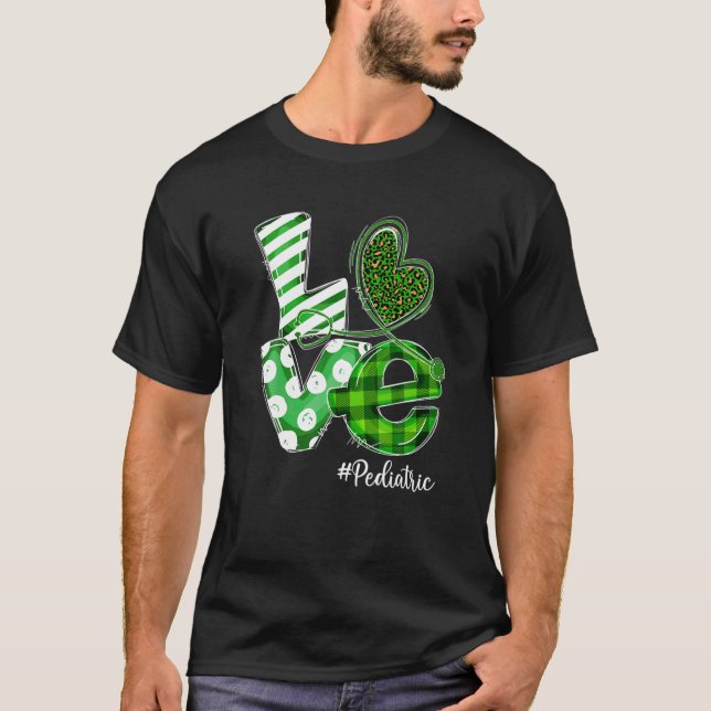 Stethoscope Liebe Pädiatrische Krankenschwester Ka T-Shirt (Vorderseite)