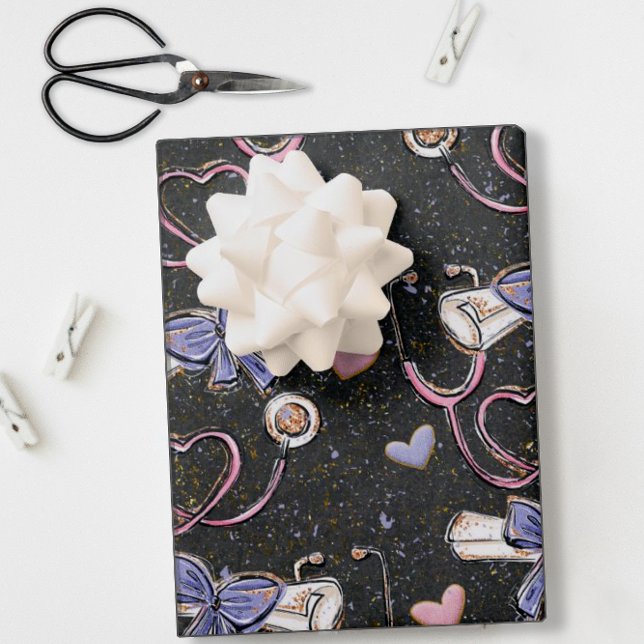 Stethoscope Medical Abschluss Geschenkpapier Set (Von Creator hochgeladen)