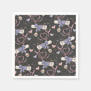 Stethoscope Medical Abschluss Serviette