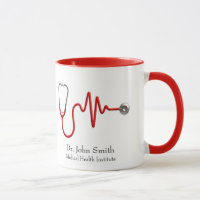 Stethoscope Medical ECG Wave EKG Heartbeat Line