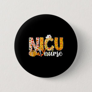 Stethoscope NICU Nurse Fall Yall Herbst Witz als Button
