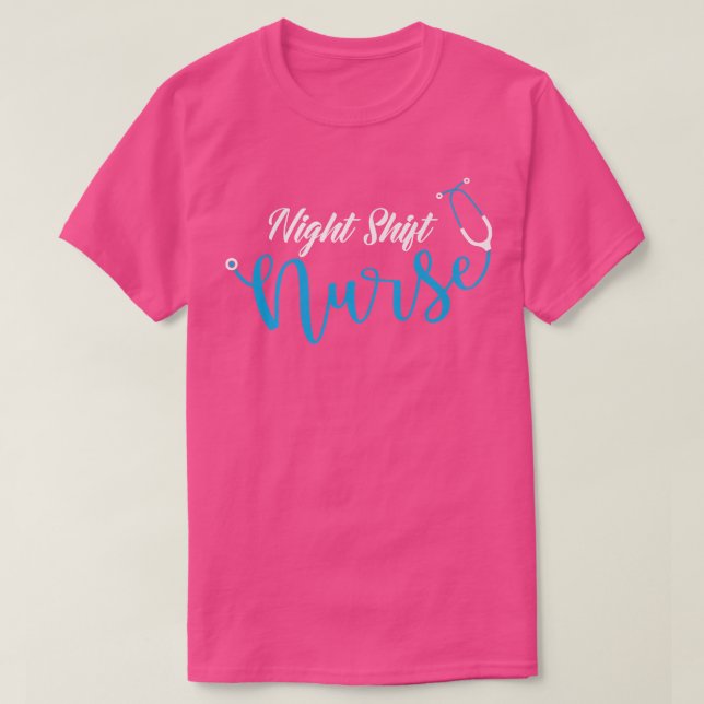 Stethoscope Night Shift Nurse1011 T-Shirt (Design vorne)