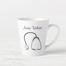 Stethoscope Nurses Doctors Latte Tasse