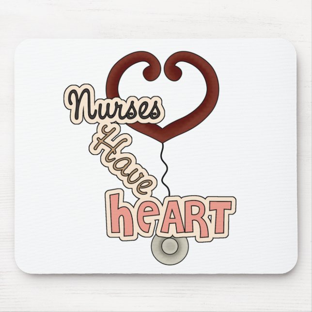 Stethoscope Nurses haben Herz-T - Shirt und GIfts Mousepad (Vorne)