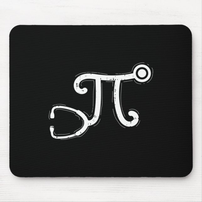 Stethoscope Pi Day Coole Mathematik Symbole Mousepad (Vorne)