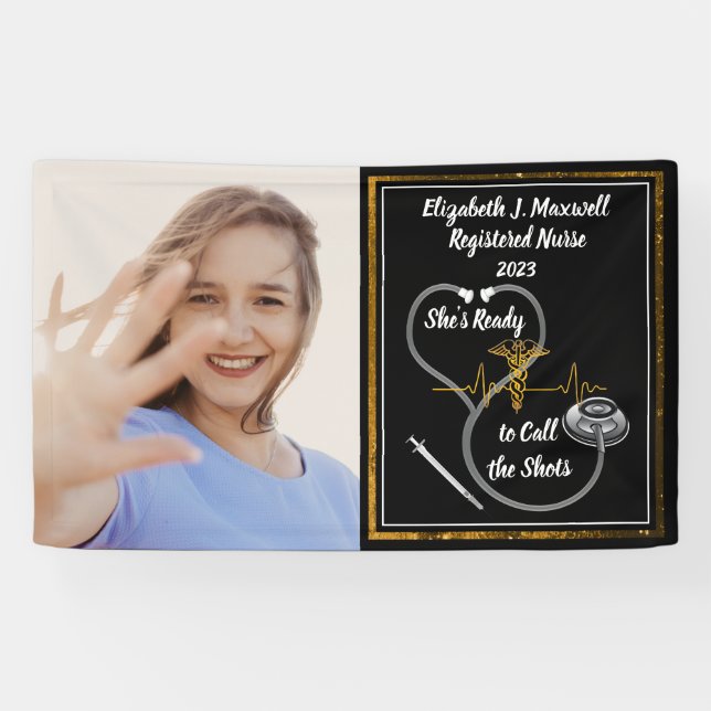 Stethoscope | RN - Sie ist bereit, die Shots anzur Banner (Horizontal)