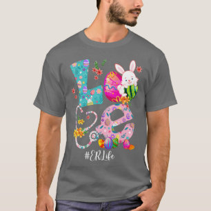 Stethoscope Scrub ER Nurlife Sonnentag Ostern T-Shirt