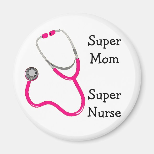 Stethoscope Super Nurse Magnet (Vorne)