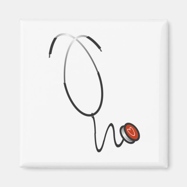 Stethoscope Tshirts und Geschenke Magnet (Vorne)