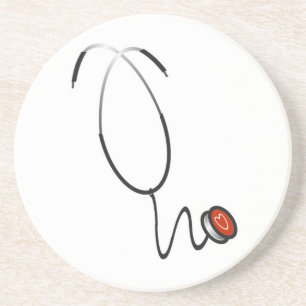 Stethoscope Tshirts und Geschenke Sandstein Untersetzer