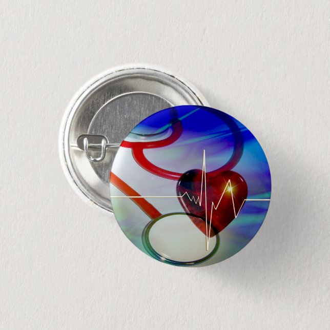 Stethoscope und Heartbeat Button (Vorne & Hinten)