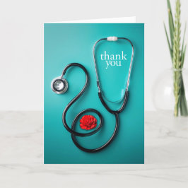 Stethoscope Vielen Dank Dankeskarte
