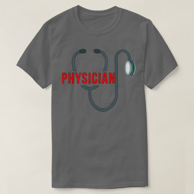 Stethoskop Arzt T-Shirt (Design vorne)