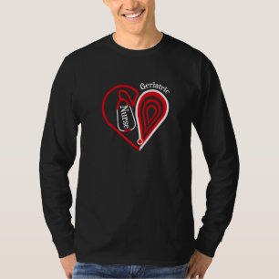 Stethoskop Geriatric Nurse Valentine's Day T-Shirt