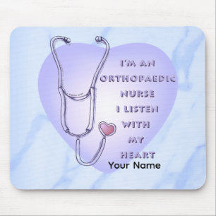 Stethoskop Herz Orthopädie Krankenschwester Mousepad