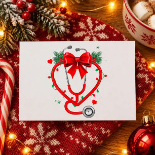 Stethoskop Herz Weihnachten Krankenschwester Schle