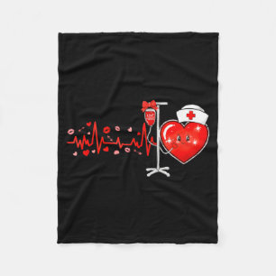 Stethoskop Herzschlag Krankenschwester Valentinsta Fleecedecke