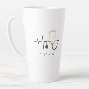 Stethoskop Herzschlag Medizin Milchtasse