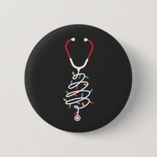 Stethoskop Medizinische Vorräte Weihnachtsbaumlich Button