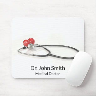 Stethoskop mit Herz Medizinische Versorgung & Ge Mousepad