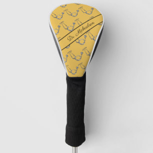 Stethoskop-Muster Name des Arztes Golf Headcover