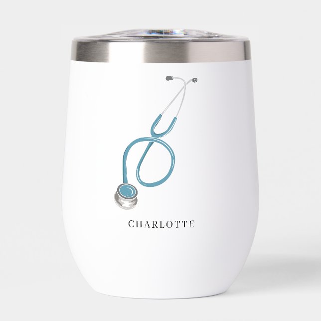 Stethoskop Name des personalisierten medizinischen (Vorderseite)