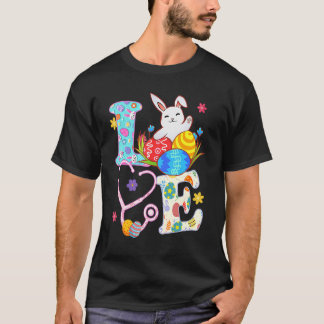 Stethoskop Scrub Life Krankenschwester Bunny Oster T-Shirt