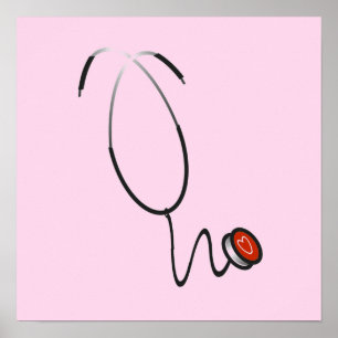 Stethoskop-T-Shirts und Geschenke Poster