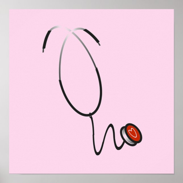 Stethoskop-T-Shirts und Geschenke Poster (Vorne)