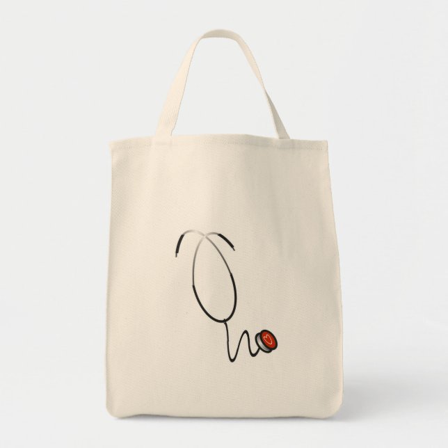 Stethoskop-T-Shirts und Geschenke Tragetasche (Vorne)