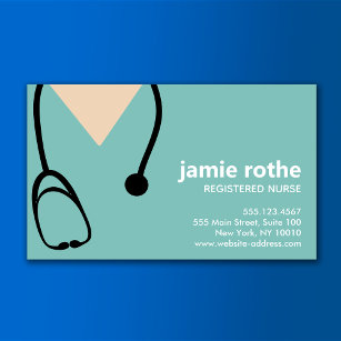 Stethoskop-Visitenkarte für Ärzte oder Krankenschw Visitenkarte