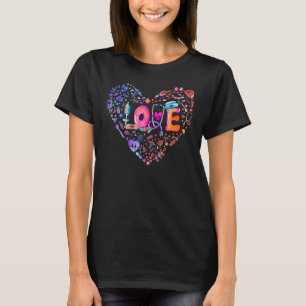 Stethoskop von Pastel Heart Liebe Nurse Medizin T-Shirt