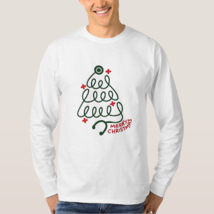 Stethoskop-Weihnachtsbaum-Lichter Pflegekleidung T-Shirt