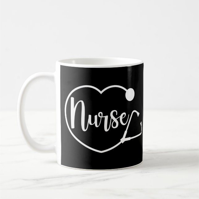 Stethoskope für das Krankenherz Kaffeetasse (Links)