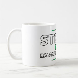 Stetig wie eine ausgewogene Gleichung Tasse