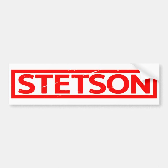 Stetson Briefmarke Autoaufkleber (Vorne)