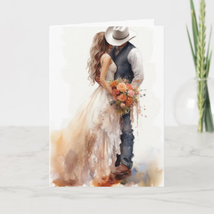 Stetson & Lace Wedding: Cowboy Elegance Karte