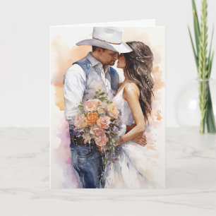 Stetson & Lace Wedding: Lariat der Liebe Karte