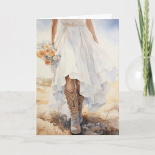 Stetson & Lace Wedding: Western Whispers Karte