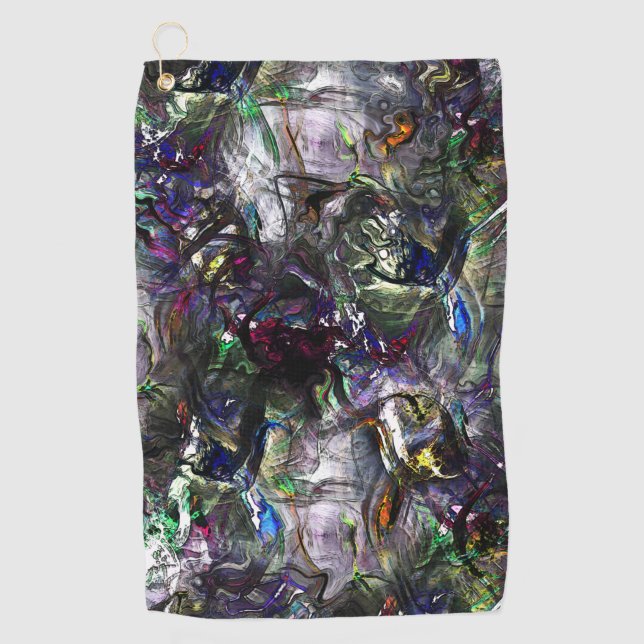 Stettete "schwere Farben" überlagern sich in Misch Golfhandtuch (Vorderseite)