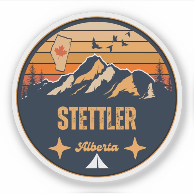 Stettler, Alberta Aufkleber (Vorderseite)