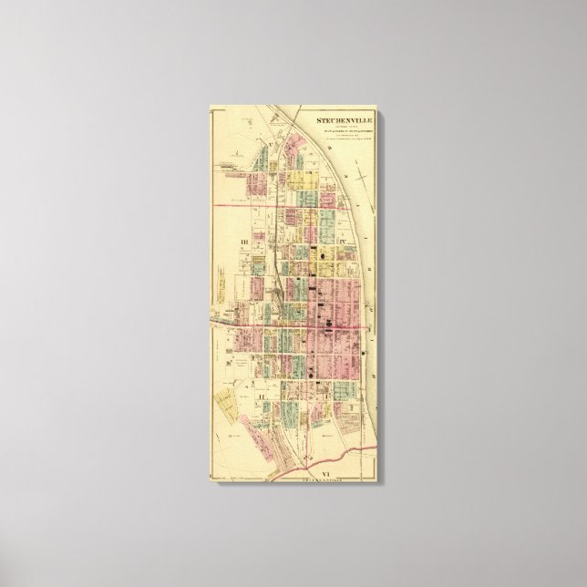 Steubenville, Ohio 2 Leinwanddruck (Vorderseite)