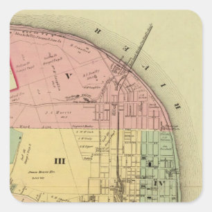 Steubenville, Ohio 2 Quadratischer Aufkleber